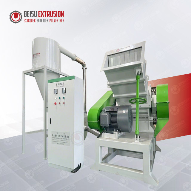 SWP-800 Plastic PVC/SPC/WPC grinder machine for recycle door floor panel profile and board