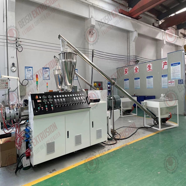 High Speed Plastic PVC WPC Ceiling Gusset Decorative Profile Extruding Production Line