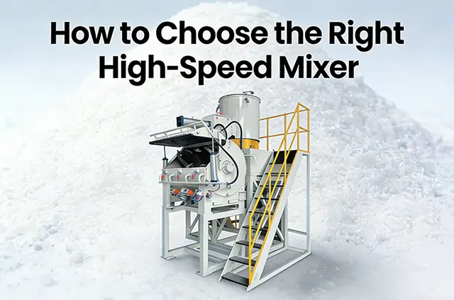 How to Choose the Right High Speed Mixing Machine for Maximum Efficiency