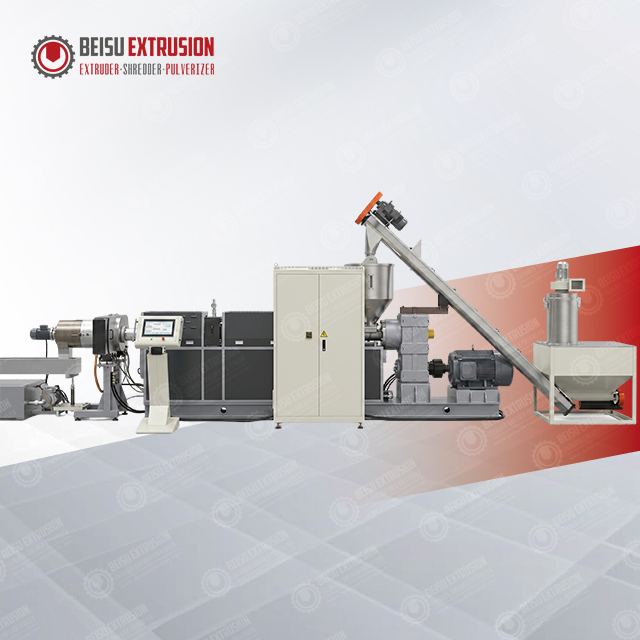 Automatic PE Plastic Recycling Pelletizing Production Line